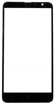 Скло дисплея Nokia Lumia 1320 Black (для переклеювання)