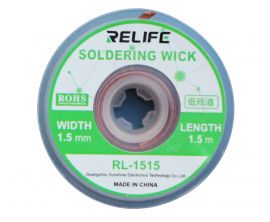 Оплетка (для видалення припою) RELIFE RL-1515 (Товщина 1.5мм / Довжина 1.5м)