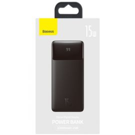 Повербанк (PowerBank) Baseus Bipow Digital Display 15w (20000mah) Black
