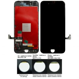 Дисплей iPhone 7 (4.7") Black OR (Rev.Toshiba / Sharp: C11 / F7C / DKH / C0V / FVQ)