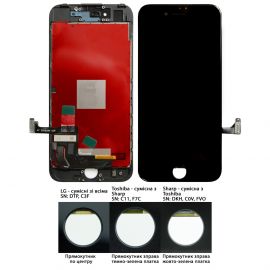 Дисплей iPhone 7 (4.7") Black OR REF. (Rev.Toshiba / Sharp: C11 / F7C / DKH / C0V / FVQ)