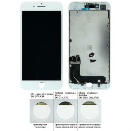 Дисплей iPhone 8 Plus (5.5") White OR REF. (Rev.Toshiba / Sharp: C11 / F7C / DKH / C0V / FVQ)