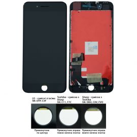 Дисплей iPhone 8 Plus (5.5") Black OR (Rev.LG: DTP / C3F)