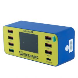 Зарядний пристрій Mechanic iCharge 8P (6 USB + 1 QC3.0 + 1 PD 18W USB-C)