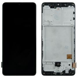 Дисплей Samsung Galaxy A41 SM-A415 with frame Black (Original AMOLED)
