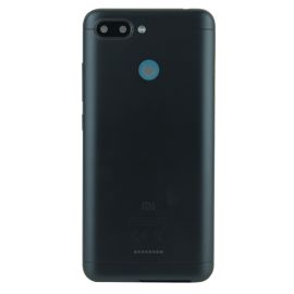 Задня частина корпусу Xiaomi Redmi 6 Black (з склом камери)