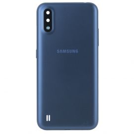 Задня частина корпусу Samsung Galaxy A01 SM-A015 Blue (з склом камери)