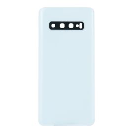 Задня частина корпусу Samsung Galaxy S10 SM-G973 White (з склом камери)