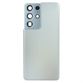 Задня частина корпусу Samsung Galaxy S21 Ultra SM-G998 Phantom Silver (з склом камери)