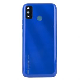 Задня частина корпусу Tecno Spark 6 Go / Spark Go 2020 Blue (з склом камери)