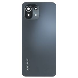 Задня частина корпусу Xiaomi Mi 11 Lite / Mi 11 Lite 5G Truffle Black (Matte Black) (з склом камери)