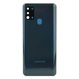 Задня частина корпусу Samsung Galaxy A21S SM-A217 Black (з склом камери)