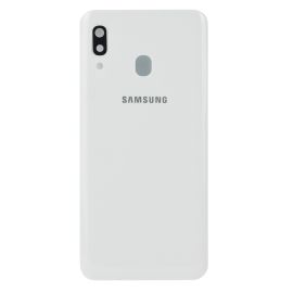 Задня частина корпусу Samsung Galaxy A30 SM-A305 White (з склом камери)