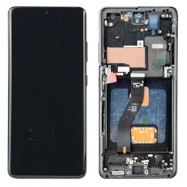 Дисплей Samsung Galaxy S21 Ultra SM-G998 OLED with frame Phantom Black (YK, Small LCD)