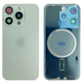 Кришка задня iPhone 15 Pro Natural Titanium (з рамкою) Original (PRC)