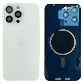 Кришка задня iPhone 15 Pro Max White Titanium (з рамкою) Original (PRC)