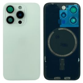 Кришка задня iPhone 15 Pro White Titanium (з рамкою) Original (PRC)