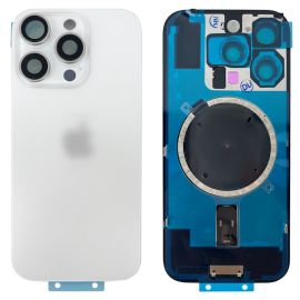 Кришка задня iPhone 16 Pro White Titanium (з рамкою) Original (PRC)