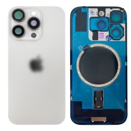 Кришка задня iPhone 16 Pro Max White Titanium (з рамкою) Original (PRC)