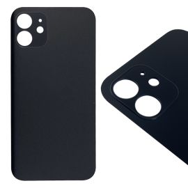 Кришка задня iPhone 12 Black (великий виріз під камеру) Copy