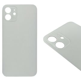 Кришка задня iPhone 12 White (великий виріз під камеру) Copy