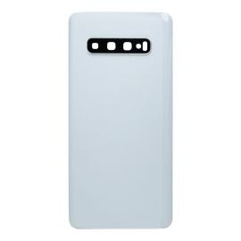 Задня частина корпусу Samsung Galaxy S10 Plus SM-G975 White (з склом камери)