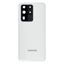 Задня частина корпусу Samsung Galaxy S20 Ultra SM-G988 White (з склом камери)