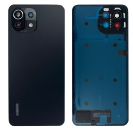Задня частина корпусу Xiaomi Mi 11 Lite / Mi 11 Lite 5G Matte Black (з склом камери) Original (PRC)