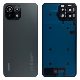 Задня частина корпусу Xiaomi Mi 11 Lite / Mi 11 Lite 5G Vinyl Black (з склом камери) Original (PRC)