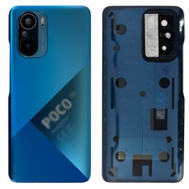 Задня частина корпусу Xiaomi Poco F3 / Redmi K40 Deep Ocean Blue (з склом камери) Original (PRC)