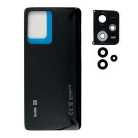 Задня частина корпусу Xiaomi Redmi Note 12 Pro Plus Obsidian Black (з склом камери) Original (PRC)