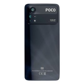 Задня частина корпусу Xiaomi Poco X4 Pro 5G Laser Black (з склом камери) Original (PRC)