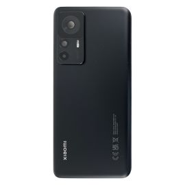 Задня частина корпусу Xiaomi 12T / Xiaomi 12T Pro Black (з склом камери) Original (PRC)