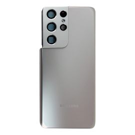 Задня частина корпусу Samsung Galaxy S21 Ultra SM-G998 Silver (з склом камери) Original (PRC)