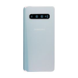 Задня частина корпусу Samsung Galaxy S10 SM-G973 White (з склом камери) Original (PRC)