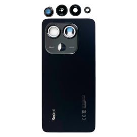 Задня частина корпусу Xiaomi Redmi Note 14 4G Black (з склом камери) Original (PRC)