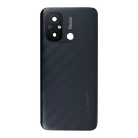 Задня частина корпусу Xiaomi Redmi 12C Graphite Gray (Black) (з склом камери) Original (PRC)