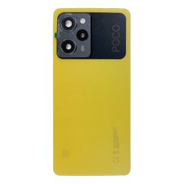 Задня частина корпусу Xiaomi Poco X5 Pro 5G Yellow (з склом камери) Original (PRC)