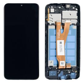 Дисплей Samsung Galaxy A03 Core SM-A032 (роздвоєний шлейф) complete with frame Black Original (OEM)