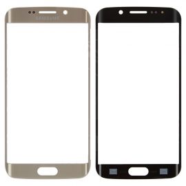 Скло дисплея Samsung G925F S6 Edge Gold (для переклеювання)