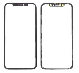 Скло дисплея iPhone XR (6.1") для переклеювання з рамкою та OCA Black