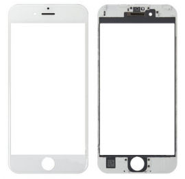 Скло дисплея (для переклеювання) iPhone 6 Plus (5.5") White complete with frame