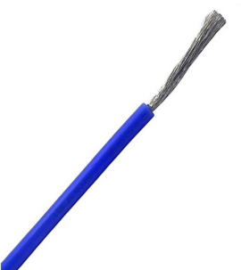 Провід силіконовий 22AWG, синій 1м (60х0,08 мм)