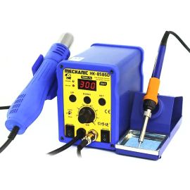 Паяльна станція 2 в 1 Mechanic HK-8586D (Фен: 100-400°C, 120л/хв 700Вт / Паяльник: 200-480°C, 45Вт)