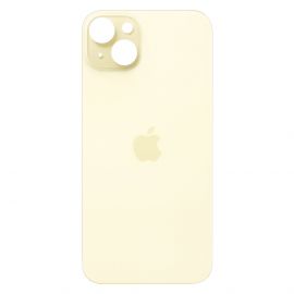 Кришка задня iPhone 15 Plus Yellow (великий виріз під камеру)