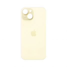 Кришка задня iPhone 15 Yellow (великий виріз під камеру)