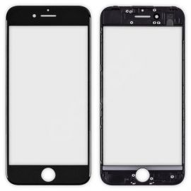 Скло дисплея (для переклеювання) iPhone 7 (4.7") Black complete with frame