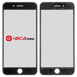 Скло дисплея OCA Pro для iPhone 8 Plus (5.5") для переклеювання з рамкою та OCA Black