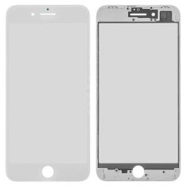 Скло дисплея (для переклеювання) iPhone 8 Plus (5.5") White complete with frame