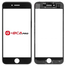 Скло дисплея OCA Pro для iPhone 7 (4.7") для переклеювання з рамкою та OCA Black